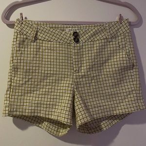 Yello checkered shorts